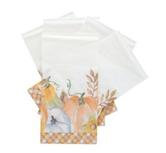 Thanksgiving Dinner Party Supplies 12 Guests Paper Plates Napkins Tablecover