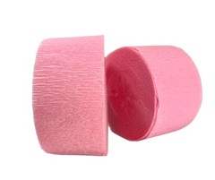 Pink and Gray Crepe Paper Streamers – 4 Rolls Total