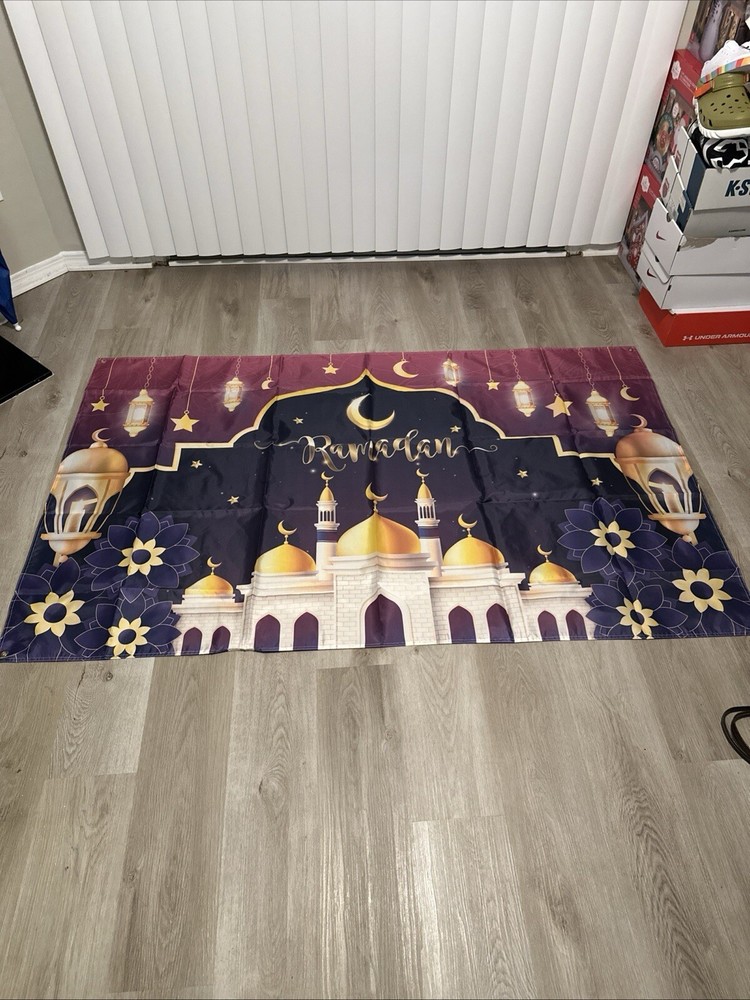 Eid Mubarak Ramadan Photo Background Backdrop Banner Decor