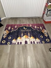 Eid Mubarak Ramadan Photo Background Backdrop Banner Decor