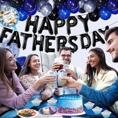 Fathers Day Decorations Banner Balloons Kit Party Supplies Gift Festive
