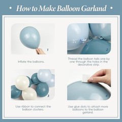 Blue Birthday Decorations for Men with Sand White Light Slate Dusty Blue