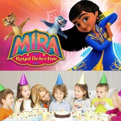 Mira Royal Detective Birthday Backdrop Banner Background Party Supplies 5x3ft