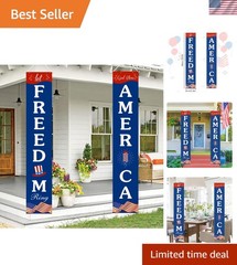Eye-Catching American Flag Banner for Independence Day – 72x12in Durable Design
