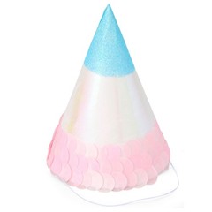 50 Pack Birthday Party Cone Hats Supplies Blue Panda