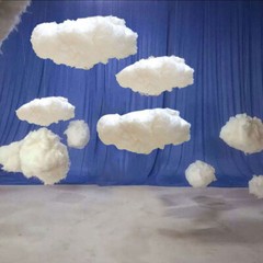 Artificial 3D Fairy White Fake Clouds Cotton Wedding Party Stage Decoration Prop