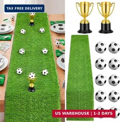 13 Pcs Soccer Birthday Party Decorations Kit, Soccer Centerpieces for Table with