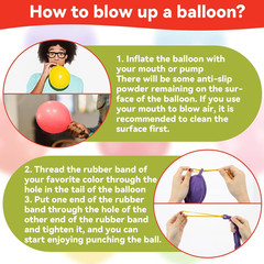 36 Punch Balloons Punching Balloon Heavy Duty Party Favors For Kids 16 Inch