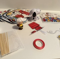 Peanuts Snoopy Charlie Brown Party Banner Balloons Figures Cake Cupcake Toppers