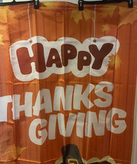 Happy Thanksgiving Flag/Banner 3×6 Ft