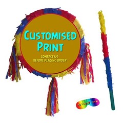 Personalised Piñata party theme happy birthday name number character cartoon UK