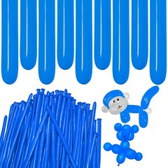 Blue Long Balloons Premium 260 Twisting Animals Magic Balloons for Birthday K…