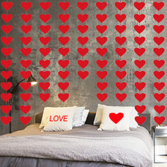 Valentines Day Decorations Red Hearts Felt Garland Indoor Gift