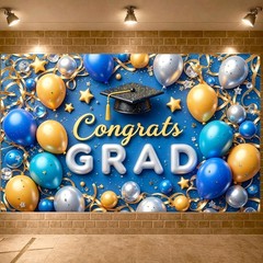 Class of 2026 Congrats Grad Prom Backdrop Party Photo Background Banner Decor