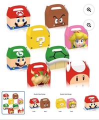 Super Mario Bros. Paper Party Boxes Lunch Gift (16)
