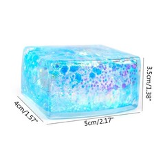 Lovely Unbreakable Maltose Fairy Glitter Mochi Toy for Men Women Cute Tofu