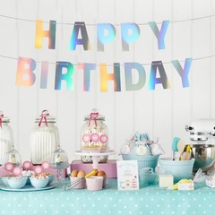 DIY Banner Kit with Letters Banner Letters Holographic Customizable Banners