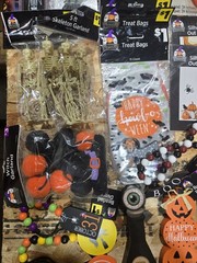 Bulk Halloween Decorations Set of 45 Pc , Pumpkin Carving KitParty Pack, Spiders