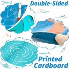 Swimming Party Hanging Swirls Swimmer Birthday Decor Themed Ceiling Streamer