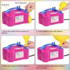 Pompa Para Inflar Globos Bomba Maquina Inflador de Globos Electrico 110V 600W