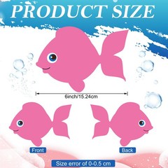 Fish Paper Cutouts Bulletin Board Decorations Colorful 6 Inch 200 PCS