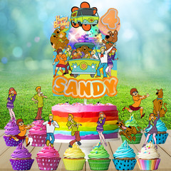 scooby doo 2pc table cover cloth party supplies decoration balloons birthday