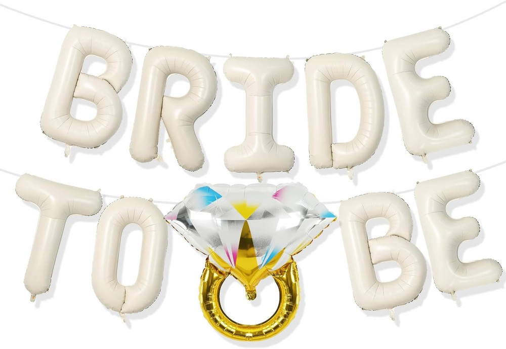 Beige Bachelorette Party Decorations, Cream White Sand Bride to Be Bridal Shower