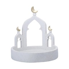 Ramadans Eid Home Decorations Gold White Decorative Mosque Tower Storage Box