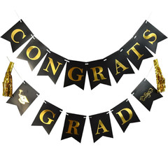 Congrats Grad Banner10 Feet Cardboard