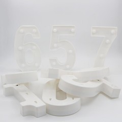 7.88″ Light Up Number 15 Sign for 15th Birthday Anniversary Table Decor