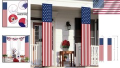 Decorative Hanging American Flag Signs – Perfect for 4th of July & Memorial Day