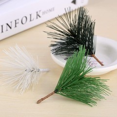 Yetaha 10PCS Artificial Pine Needle Branches, Fake Greenery Light Green