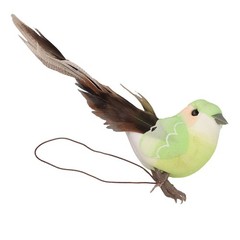 6pcs Fake Artificial Parrot Feathered Bird Budgie Garden Home Decoration Pack