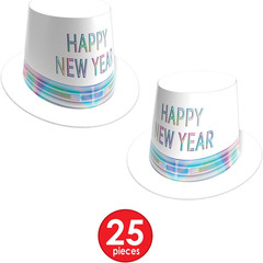 Razzle Dazzle Assortment for 50 People – New Year’S Eve Party Kit with White Hi-