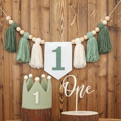 First Birthday Decorations for Boy Wild One Birthday Decor Highchair Banner