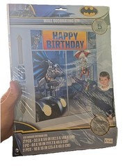 DC Batman Birthday Party Scene Setters Wall Decorating Kit Giant 5 Pc Set Joker