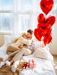 Anniversary Balloons Decorations,Happy Anniversary Banner,Red Heart Shaped Ba…