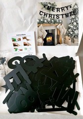 Personalised Banner Custom Letters Symbols Decoration DIY, Welcome Party (Black)