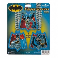 Hallmark Batman Hanging Decorations 3 Pack Foil Swirl Ceiling Party Supplies