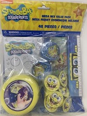 SpongeBob SquarePants Party Favor Pack, 48-Count Birthday Party Balloons Banner!