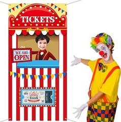 Decoraciones Para Fiestas Tematicas De Circo De Carnaval, Pancarta Para Puert…