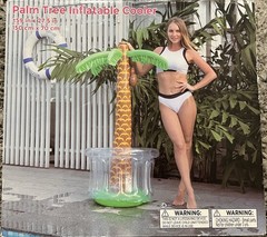 59×27.5 Inflatable Palm Tree Cooler Pool Party Drink Holder Beach Decor Fun. New