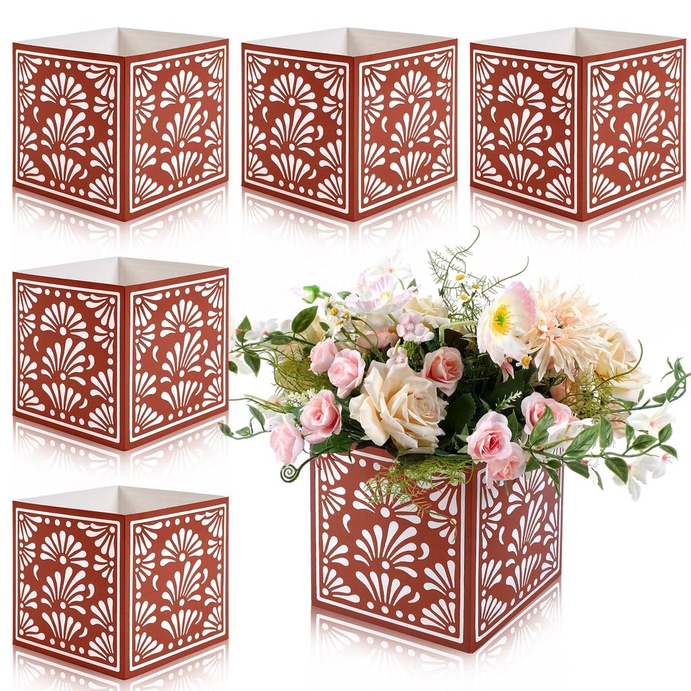 Mexican Party Centerpiece Boxes Cinco de Mayo Wedding Table Decorations 6pc