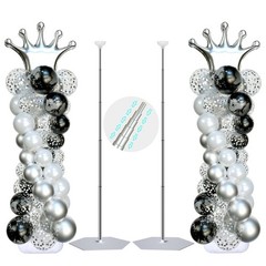 SINBEE Balloon Arch Stand, Balloon Arch Kit of 2, 7 Feet Height Adjustable Me…