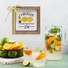Lemonade Stand Decorations, Wooden Lemonade Sign, Indoor Summer Lemon Themed …