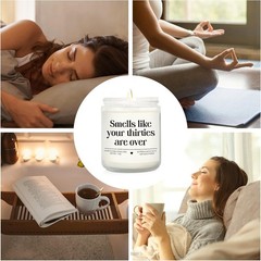 Charming 40th Birthday Candle – Handmade with Love, Ideal for Friends & Family