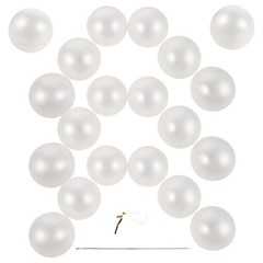 1set White Fake Hanging Strand Chain – 2.2 Inch Giant Round Ball