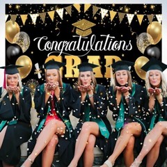 Congrats Grad Banner Congratulations Banner Xtra Large Size 72×44 Inch Grad New