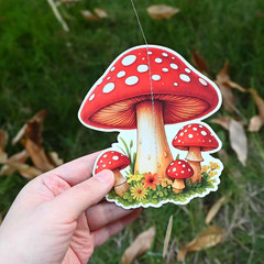 4Pcs Mushroom Garland Party Decorations for Fairy Birthday Baby Shower Tea Garde