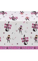 4 Pack Rock and Roll Party Decorations Tablecloth – Disposable Rock Star
